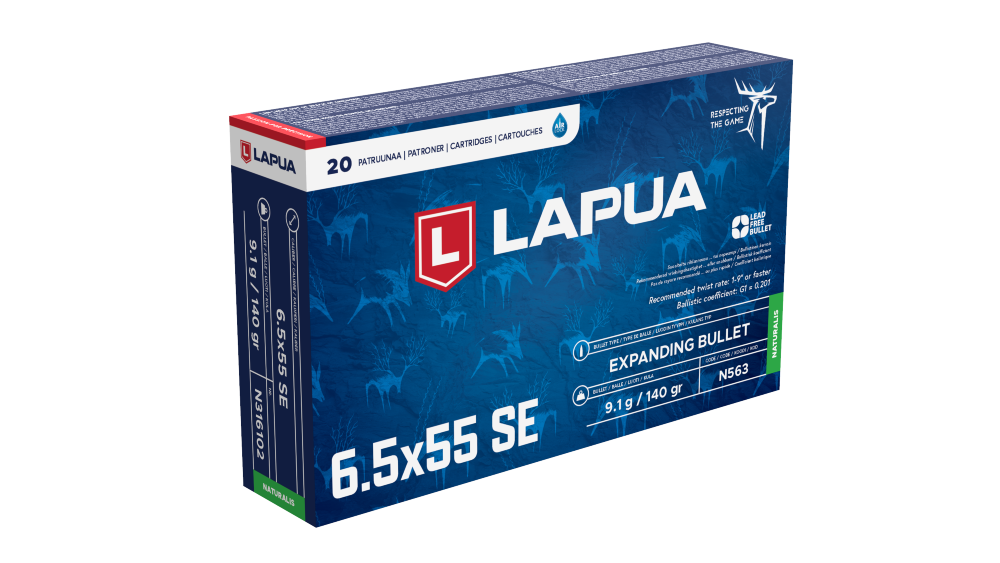 Lapua 6,5x55 9,1 g/140 gr Naturalis