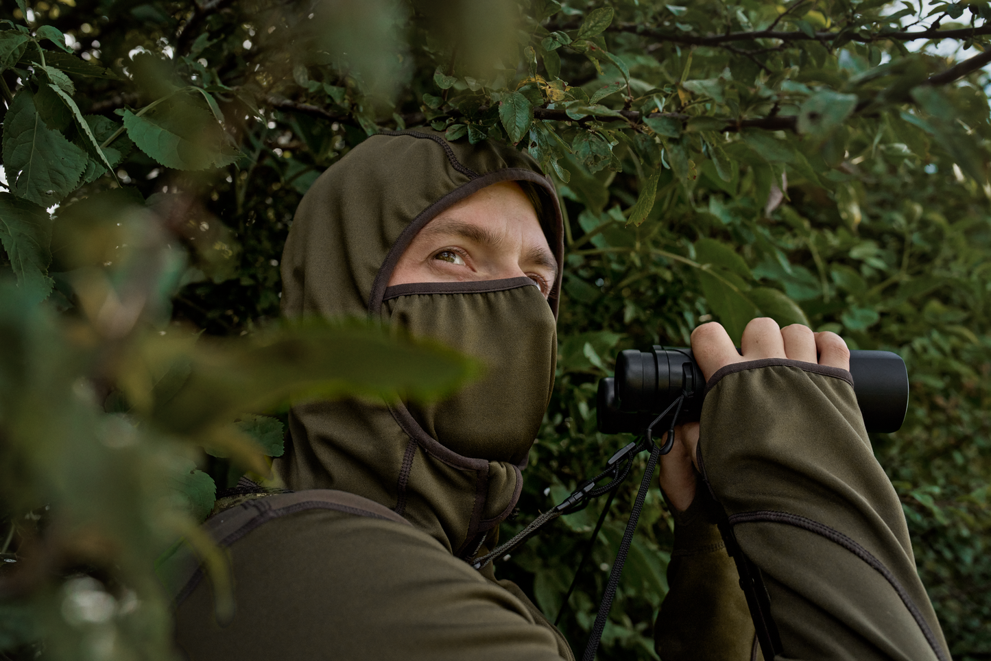 Härkila Deer Stalker Fleece-hættetrøje med fuld lynlås