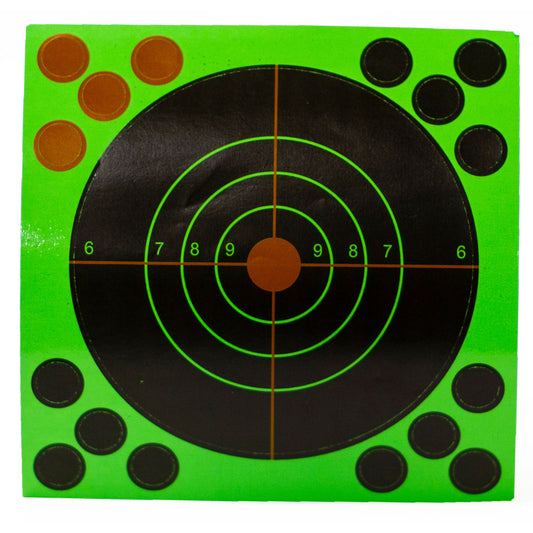 Paper target Self-Adhesive Self-marking, green, 14*14, 10 pc