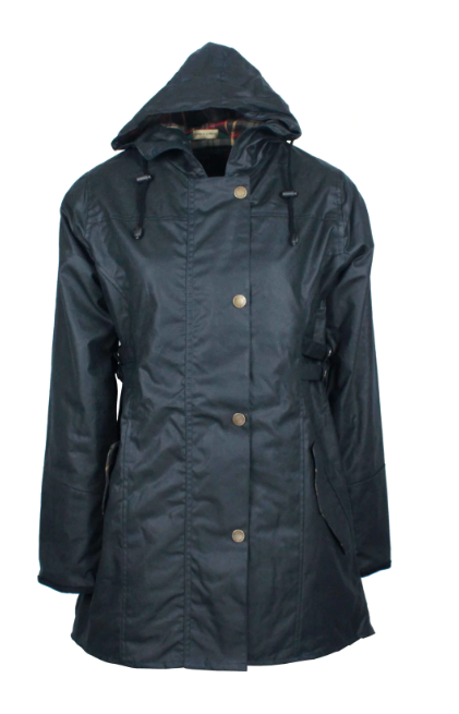 Womens Hooded Katrina Wax Jacket