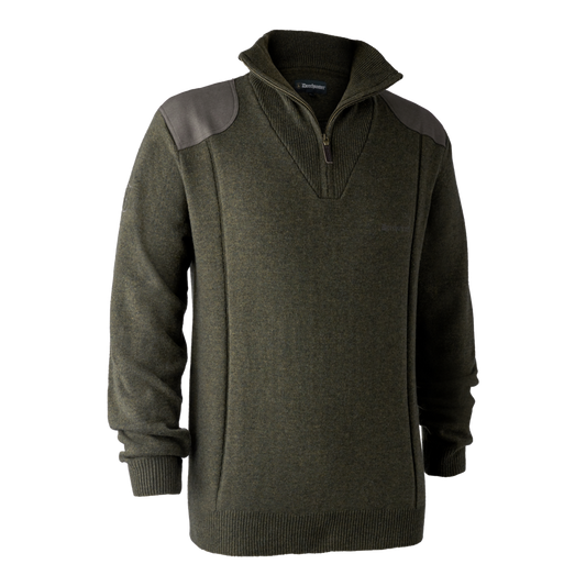 Sheffield Knit with zip neck