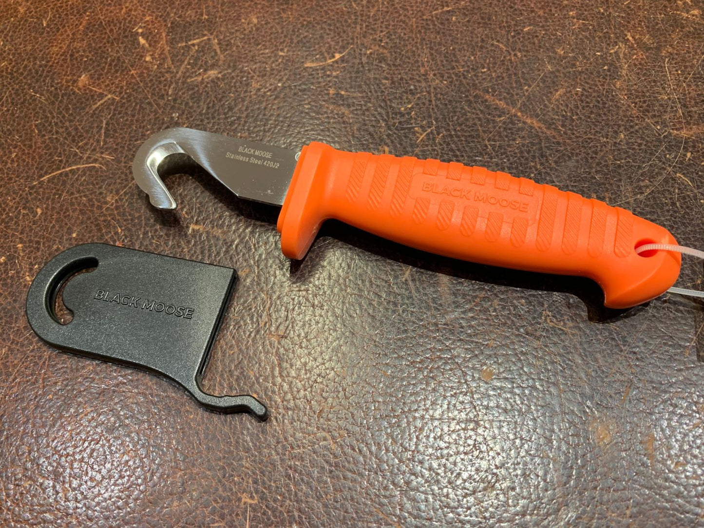 Black Moose Gut Hook Kniv