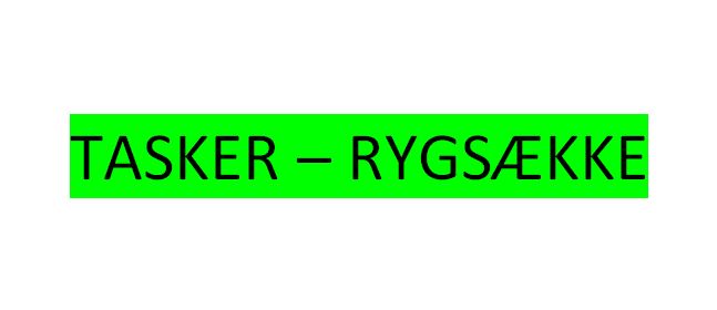 Rygsække