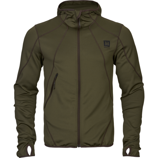 Härkila Deer Stalker Fleece-hættetrøje med fuld lynlås