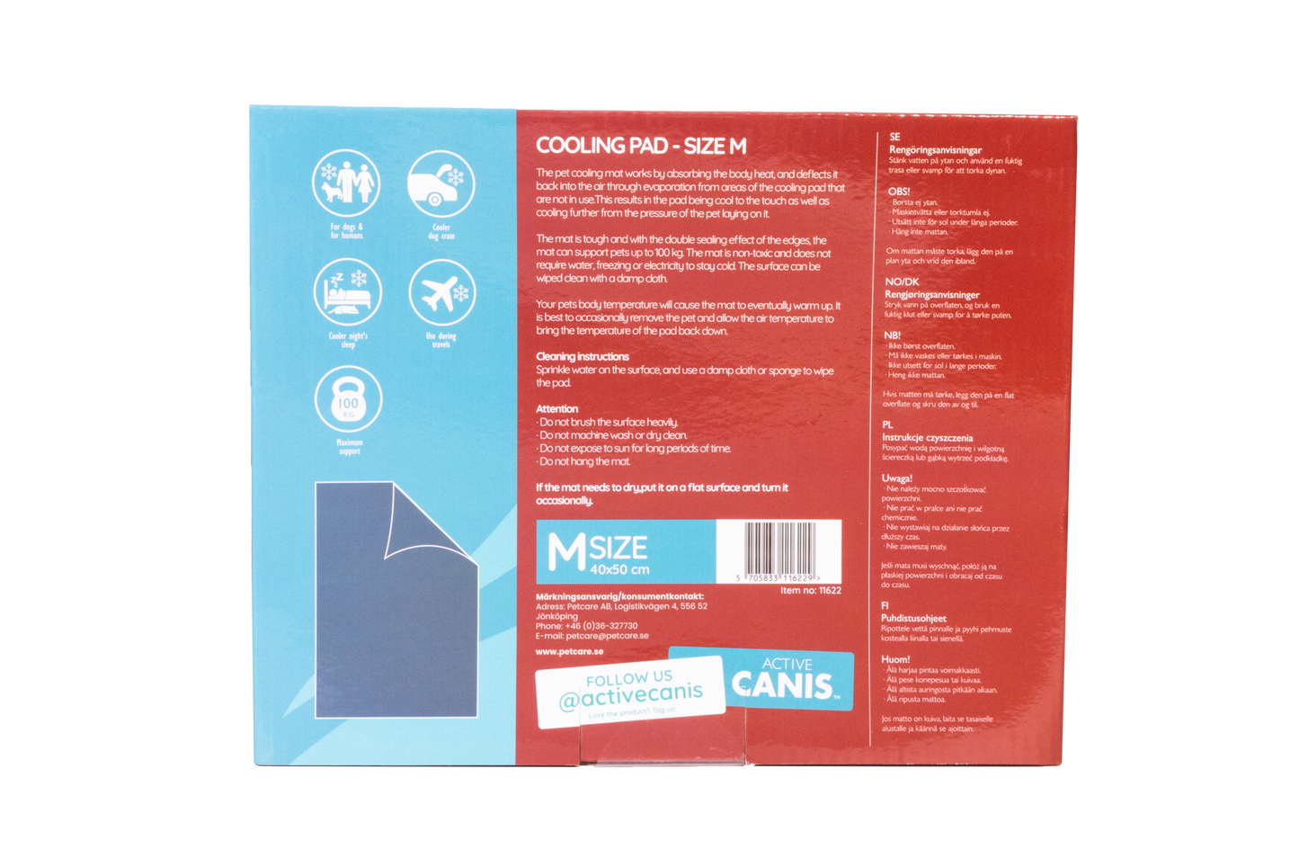 AC Cooling Pad M 40*50cm Gray