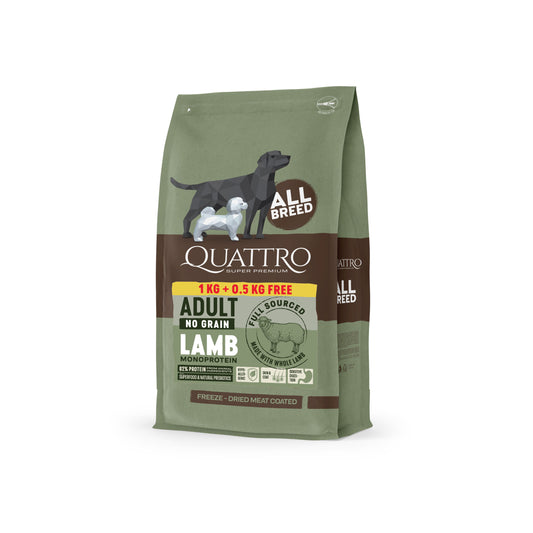 Quattro All Breed No Grain Lamb - 1,5kg