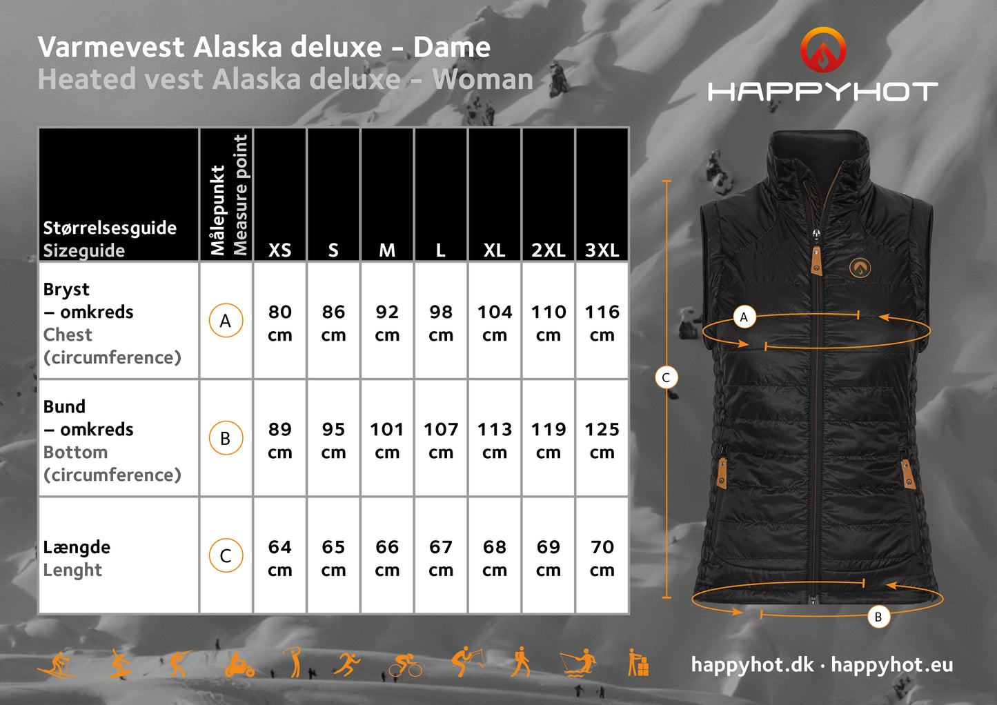 Happyhot Heated vest ALASKA Woman