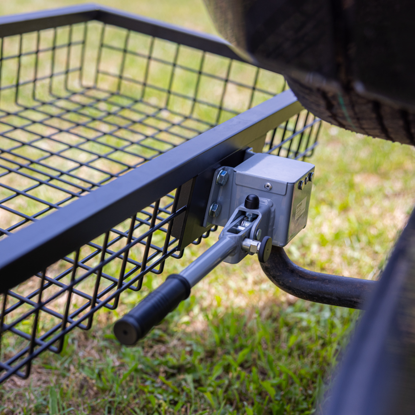 EUROHUNT trådkurv med quick kobling 1020 x 530 x 165 mm coated sort