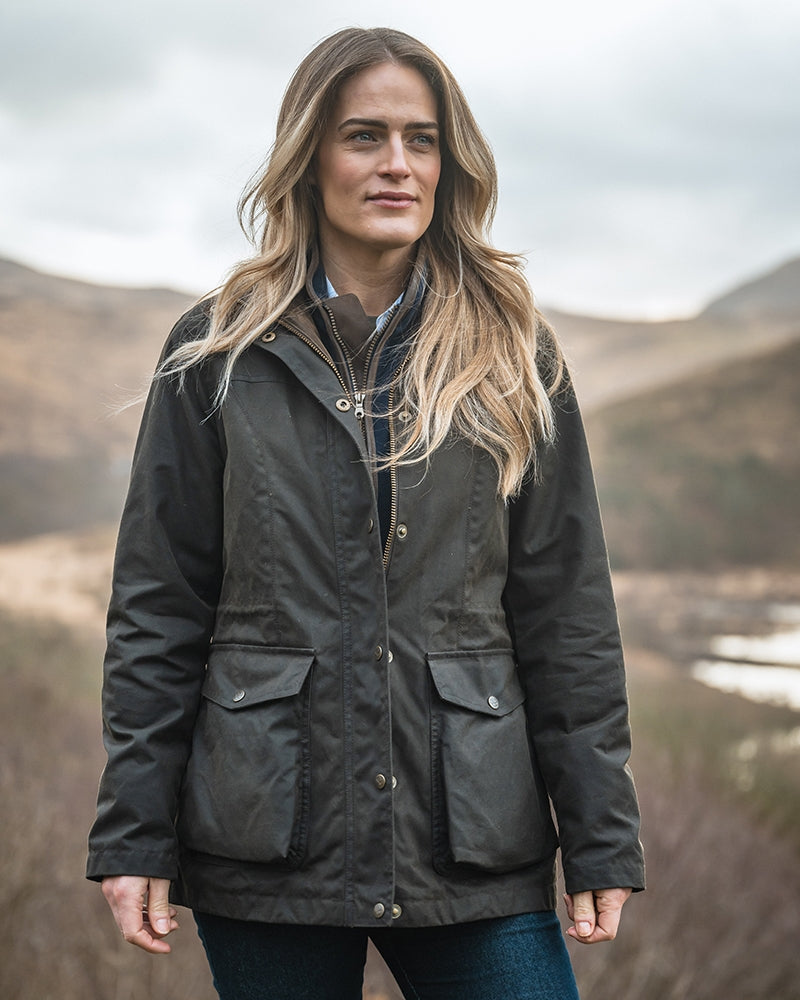 Hoggs of Fife Caledonia Ladies Wax Jakke