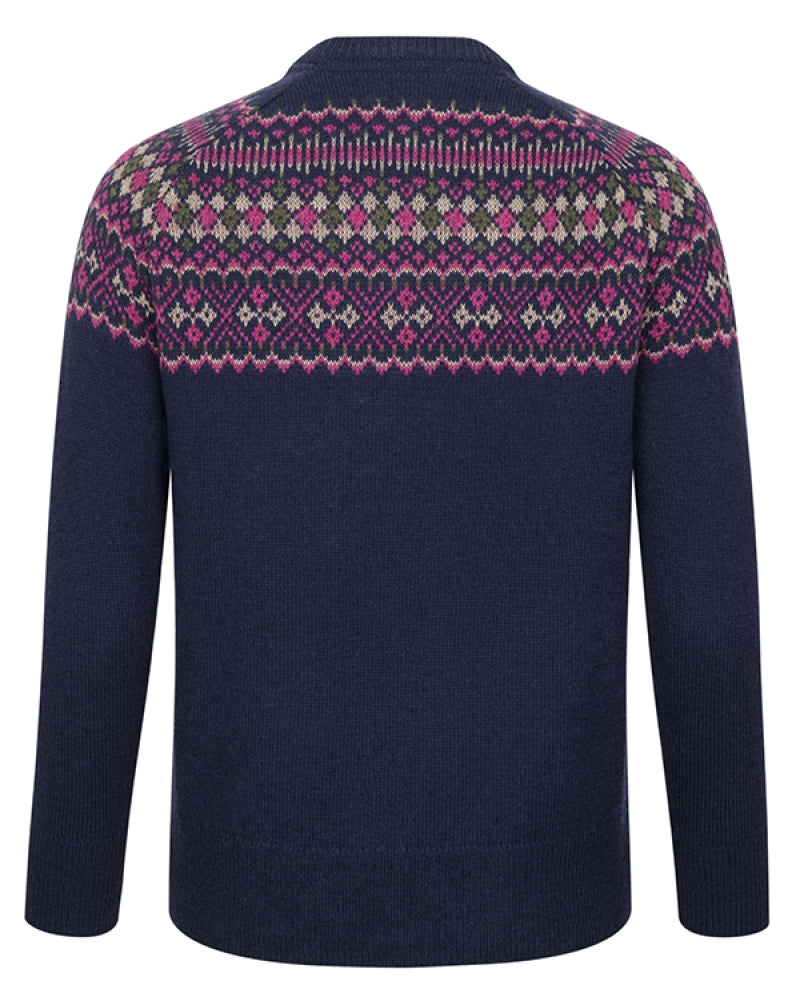 Hogg of Fife Jura Ladies Fair Isle Crew Neck Pullover