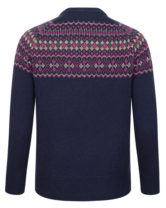 Hogg of Fife Jura Ladies Fair Isle Crew Neck Pullover