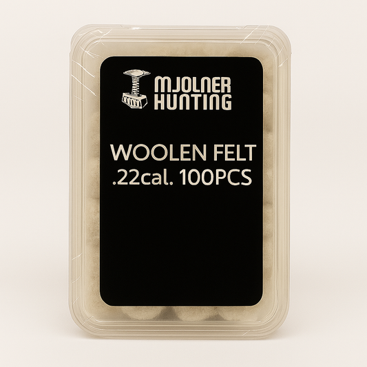 Woolen felt for .22cal. 100pcs